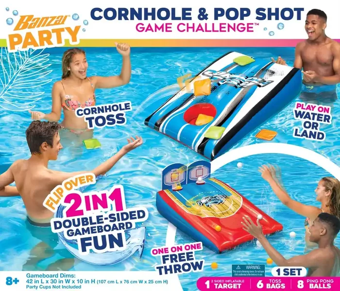 Banzai Cornhole & Pop Shot Game Challenge