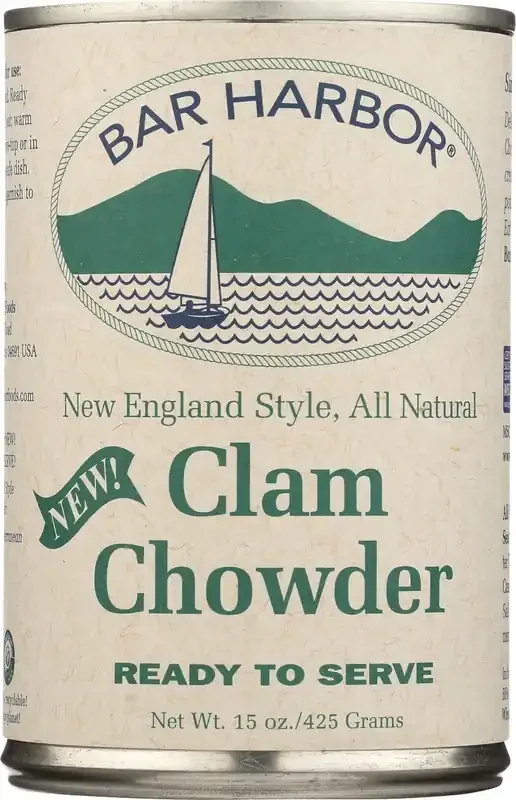Bar Harbor All Natural New England Style Clam Chowder – 15 oz