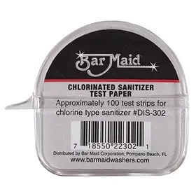 Bar Maid Sani-Maid Paper Chlorinated Sanitizer Test, 100 Count, 12 Per Case, Price/Case