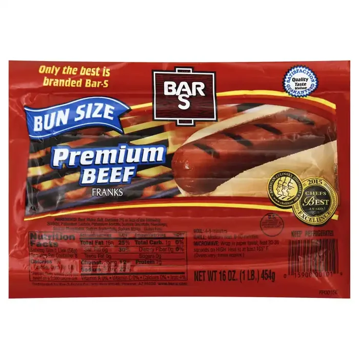 Bar-S Beef Bun Length Franks