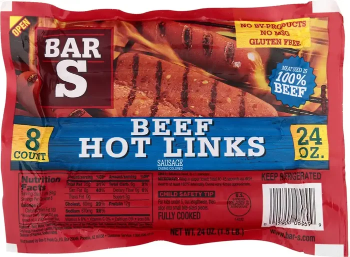 Bar-S Beef Hot Links