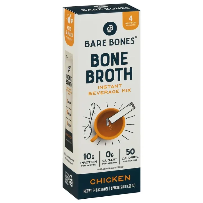 Bare Bones Chicken Bone Broth Mix 4 – 16 g Packets