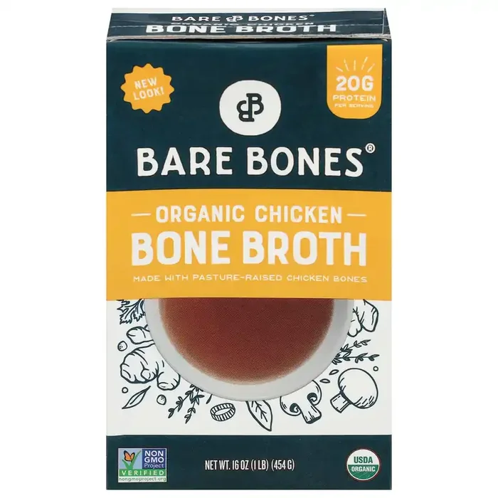 Bare Bones Organic Chicken Bone Broth 16 oz