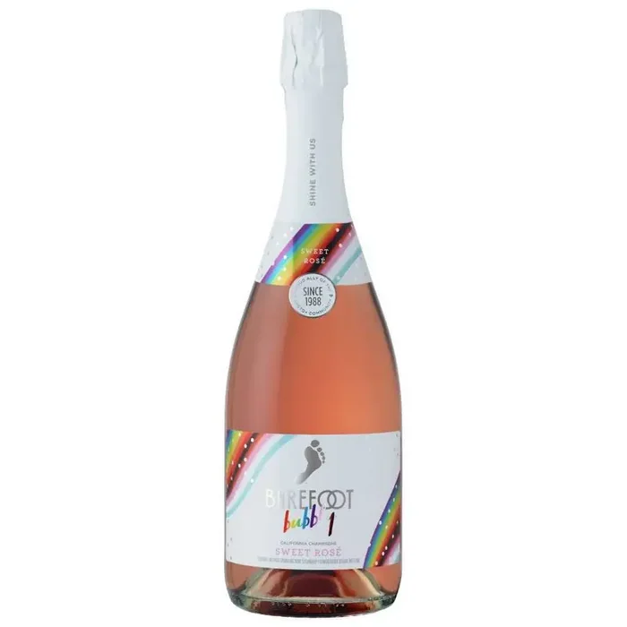 Barefoot Bubbly Pride Sweet Rosé Wine – 750ml Bottle
