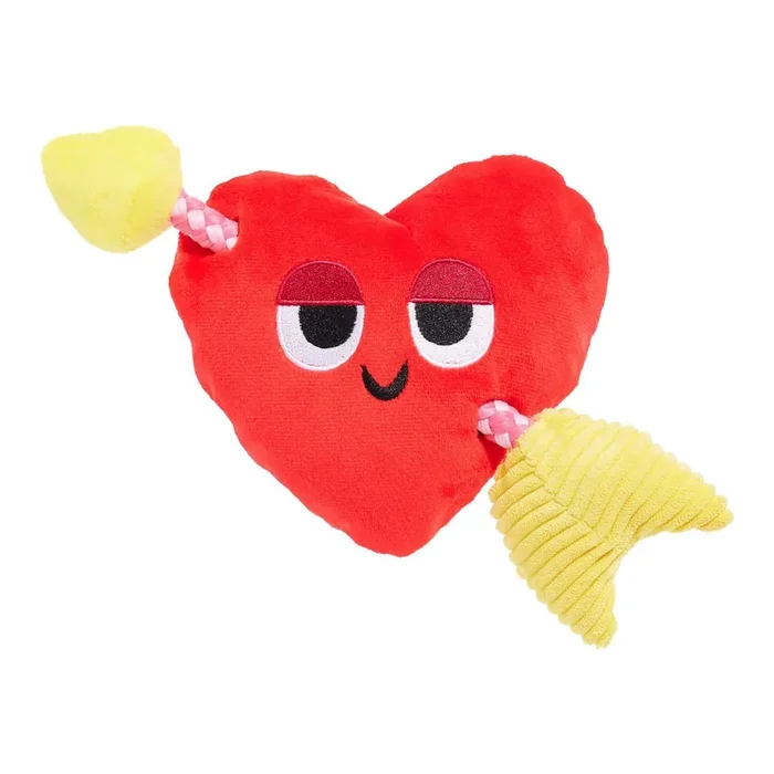 Bark Heart Throbert Plush Dog Toy, 10.5 In