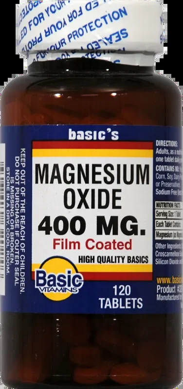 Basic Magnes Oxid Tab 400Mg B/D 120