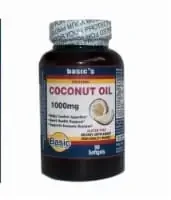 Basic Organic Coconut Oil Softgels 1000Mg