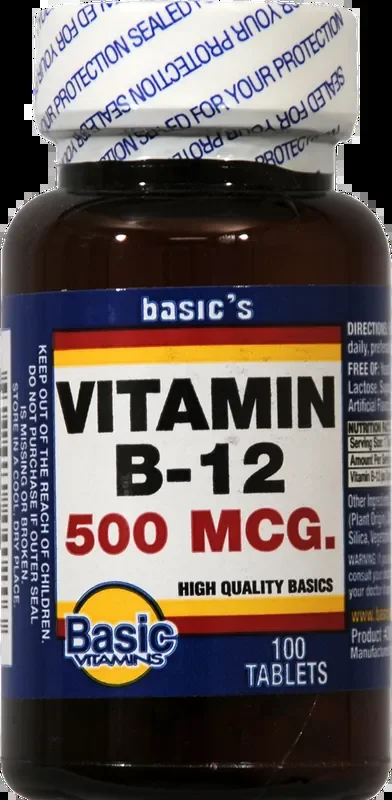 Basic Vitamin B-12 Tablets 500Mcg