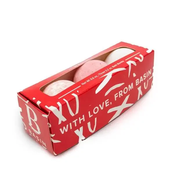 Basin Valentine Bath Bomb Trio, 3-3.2 Oz Bombs
