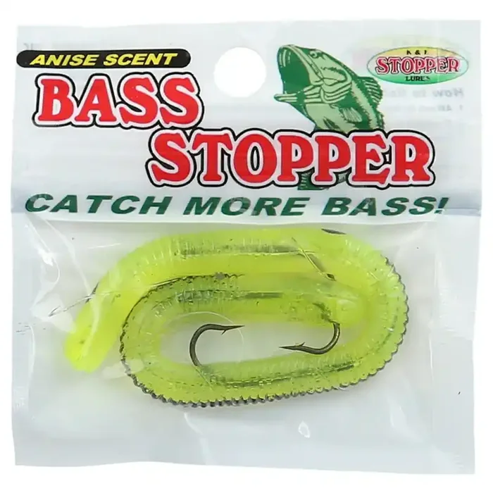 Bass Stopper Regular Chartreuse Black Stripe