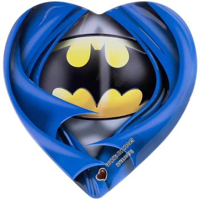 Batman Milk Chocolate Heart Tin Valentine‘s Candy