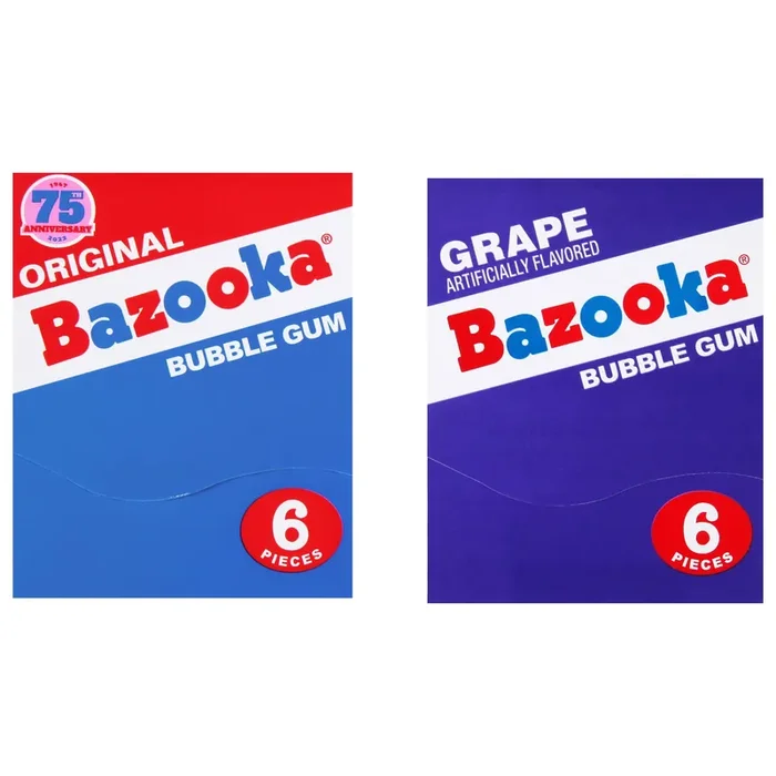 Bazooka Throwback Original Bubble Gum