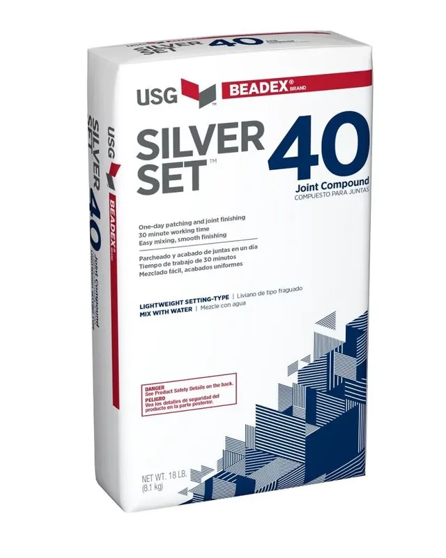 BEADEX Brand Silver Set 18 -lbs Powder Lightweight Drywall Joint Compound