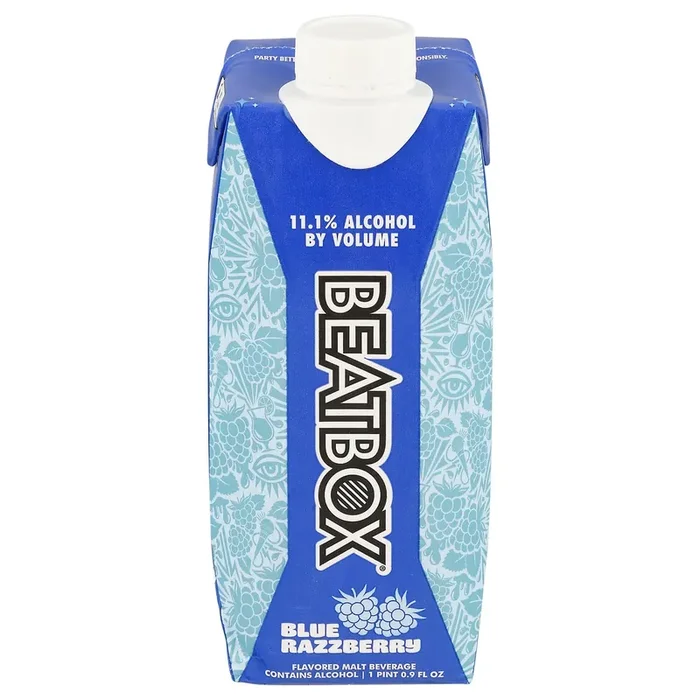 Beatbox Blue Razzberry Malt Beverage 16.9 fl oz