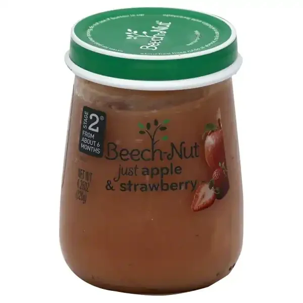 Beech-Nut Baby Food Stage 2 Just Apple Strawberry