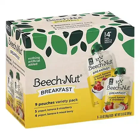 Beech-Nut Beechnut S4 Breakfast Pouch Variety Pack