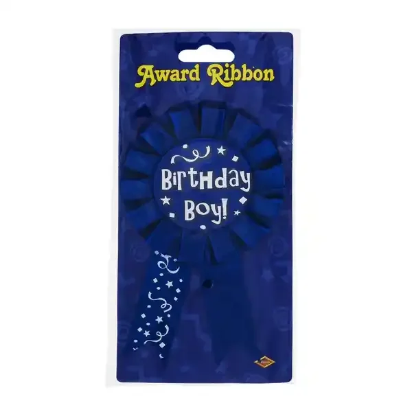 Beistle Award Ribbon Birthday Boy
