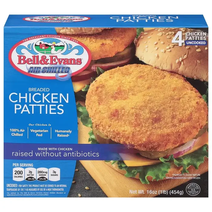 Bell & Evans Breaded Chicken Patties