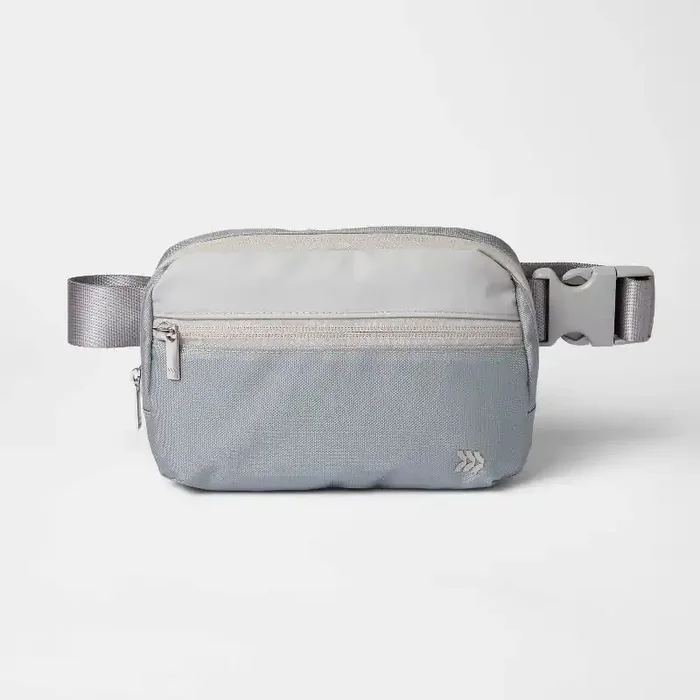 Belt Fanny Pack Gray – All In Motion™ Adjustable Strap, Solid Pattern