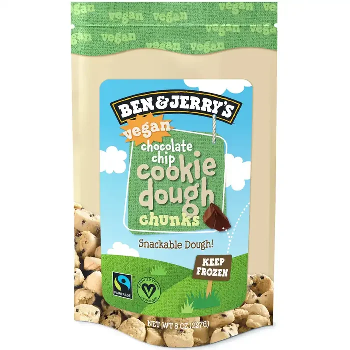 Ben & Jerry‘s Dough Chunks Vegan chocolate chip cookie dough, 8 oz