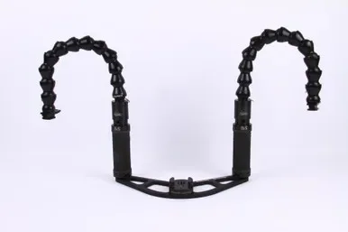 Beneath the Surface GoPro Angled Double Tray with Quick Disconnect Flex Arms for Sola Lights