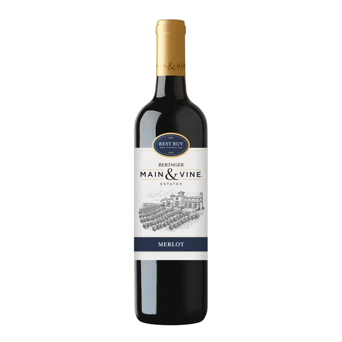 Beringer Main & Vine Merlot, Red Wine, 750ml