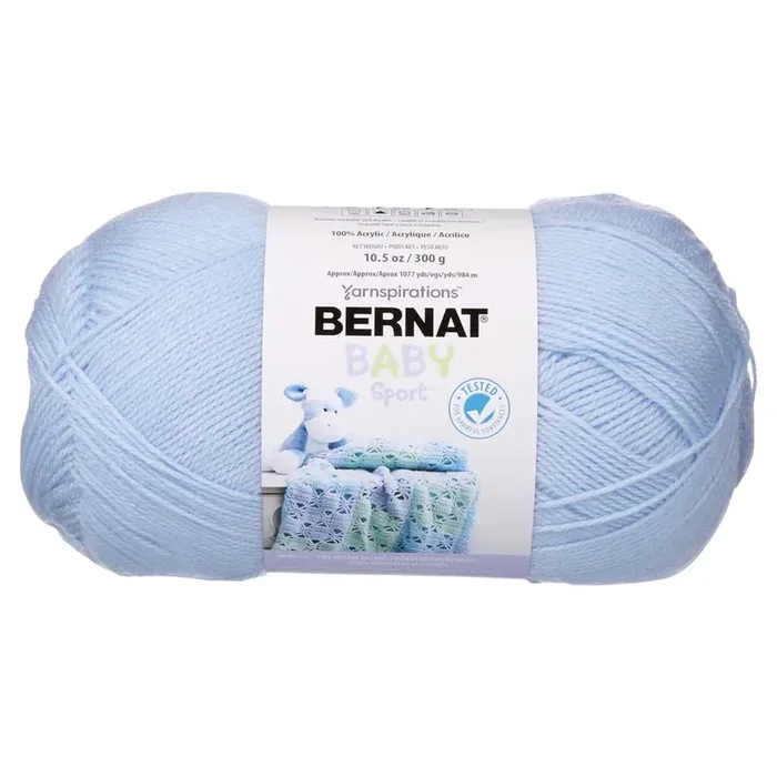 Bernat Baby Sport Yarn, Pale Blue