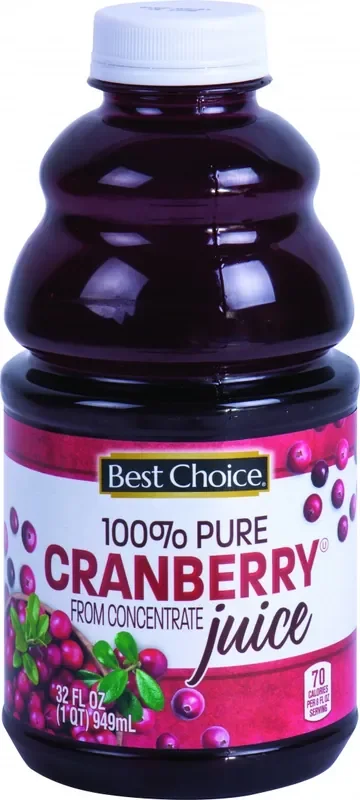 Best Choice 100% Pure Cranberry Juice – 32 oz