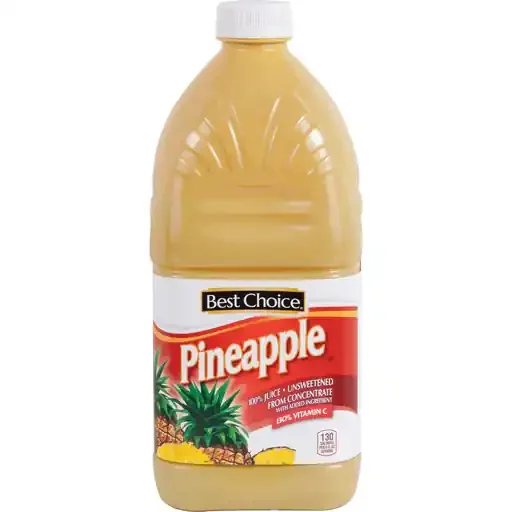 Best Choice 100% Unsweetened Pineapple Juice- 64 oz