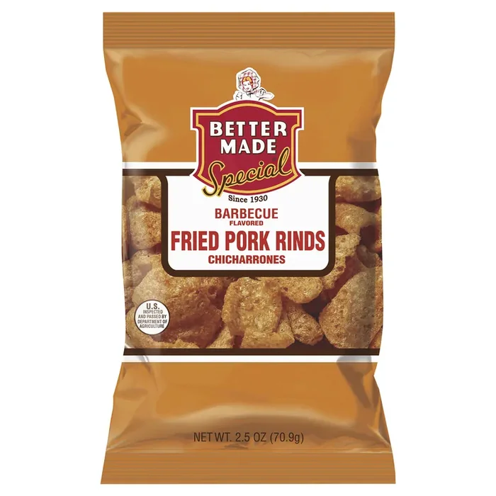 Better Made Bettermade Pork Rinds BBQ – 2.5 oz