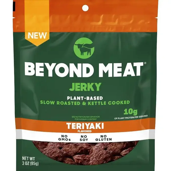 Beyond Meat Plant Based Slow Roasted & Kettle Cooked Jerky Teriyaki Flavored 3 Oz
