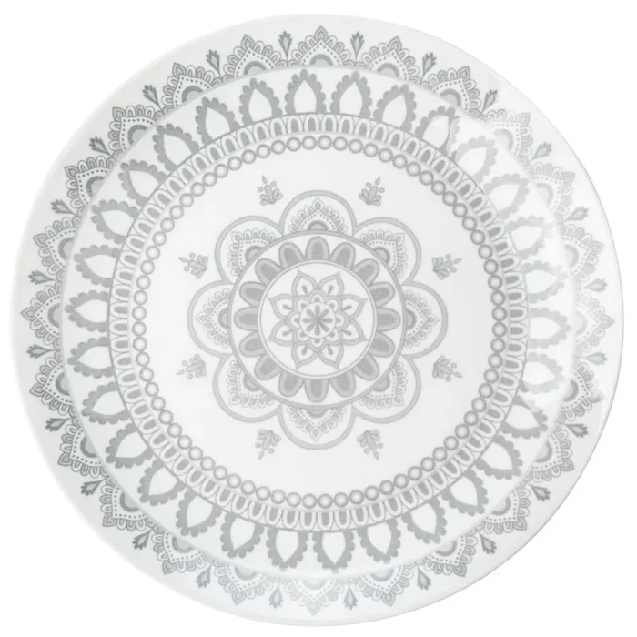 BIA Cordon Bleu Arabesque Grey Salad Plates, 7.5in