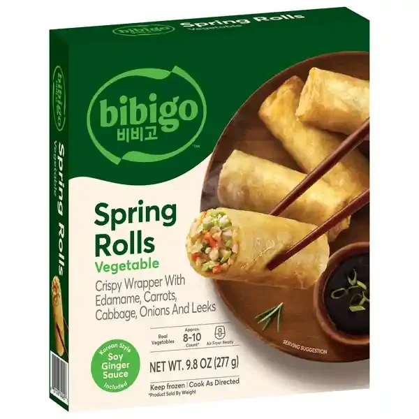 Bibigo Frozen Crispy Vegetable Mini Spring Rolls