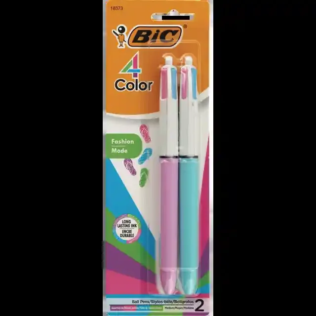 Bic 4-Color Pastel Ballpoint Pens, 2Pk