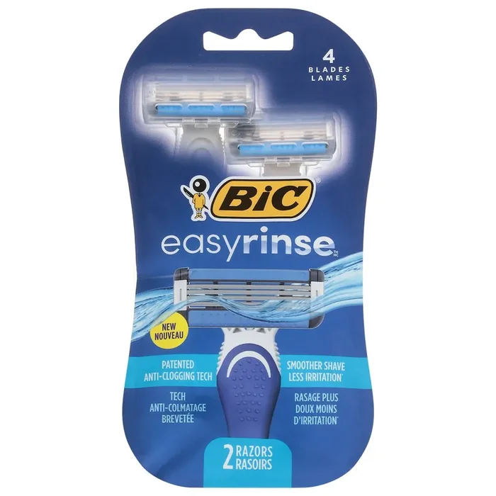 BIC Easyrinse 4 Blades Razors 2 ea