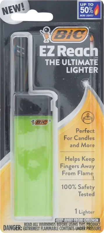 Bic EZ Reach Lighter 1 ea Blister Pack