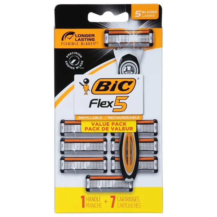 BIC Flex 5 Refillable 5 Blades Value Pack Razors Value Pack 1 ea