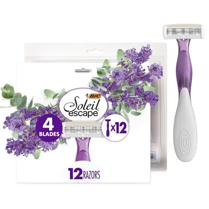 BiC Women‘s Soleil Escape 4-Blade Razors – 12ct