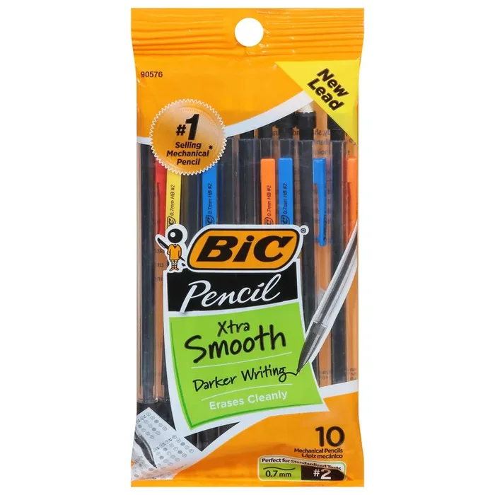 BIC Xtra Smooth Darker Writing 0.7mm Mechanical Pencils 10 ea
