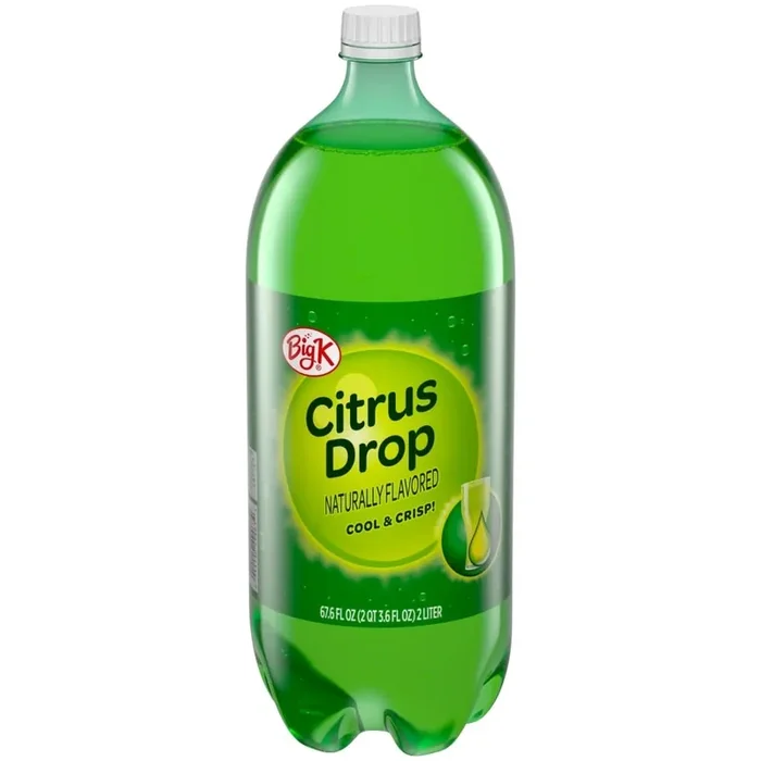 Big K Citrus Drop Soda- 2 liter
