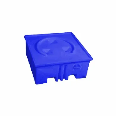 Big Mouth Polyethylene Spill Pallets 2 Drum-Blue