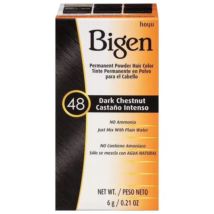 Bigen Dark Chestnut 48 Permanent Powder Hair Color 0.21 oz