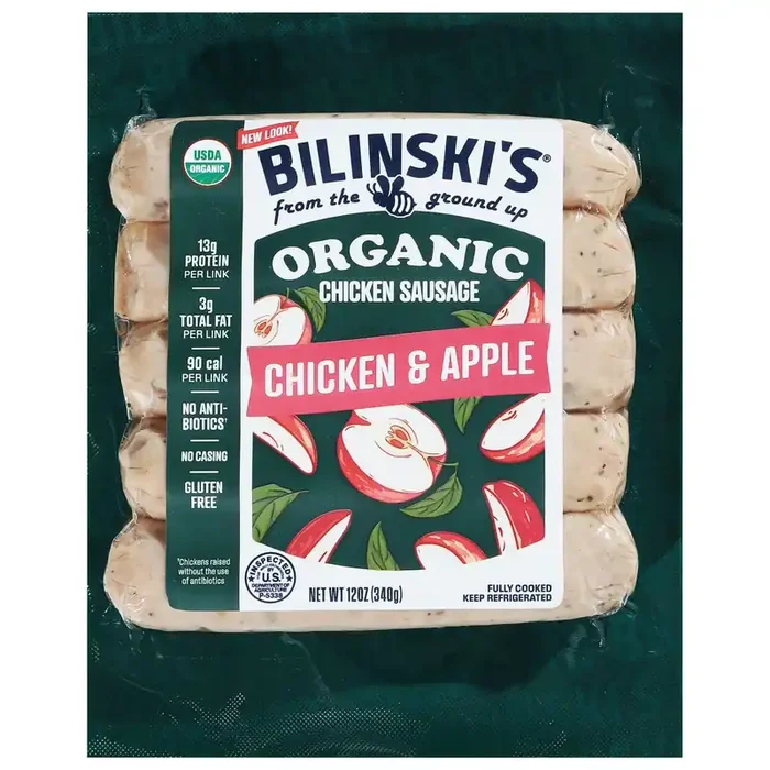 Bilinsk Org Apple&Hny Chkn Sausge