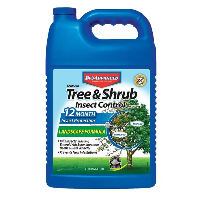 BioAdvanced 1-Gallon 12 Month Tree and Shrub Concentrate Lawn Insect Control