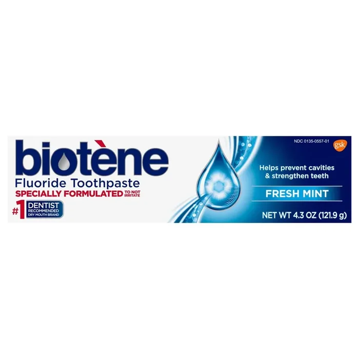Biotène Fresh Mint Original Fluoride Toothpaste, 4.3 ounce