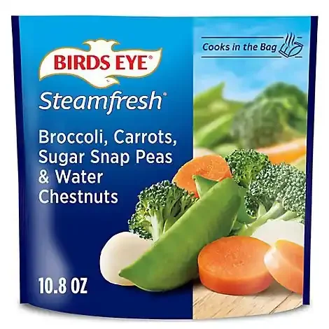 Birds Eye Broccoli Carrots Sugar Snap Peas & Water Chestnuts Frozen Vegetables – 10.8 Oz