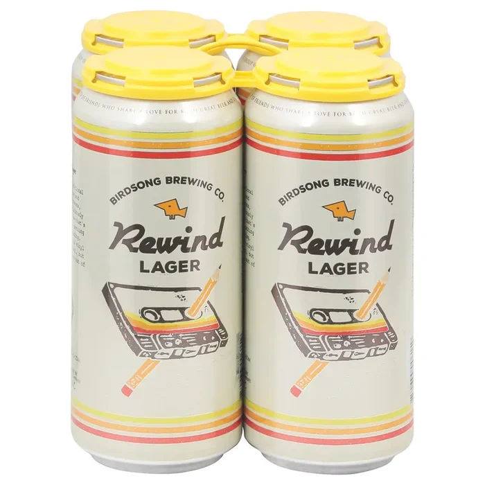 Birdsong Brewing Co. Rewind Lager Beer 4 – 1 pint Cans