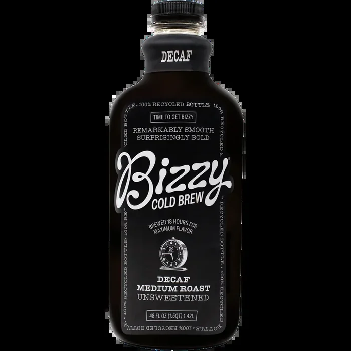 Bizzy Cold Brew Cold Brew Coffee, Decaf Blend, Unsweetened