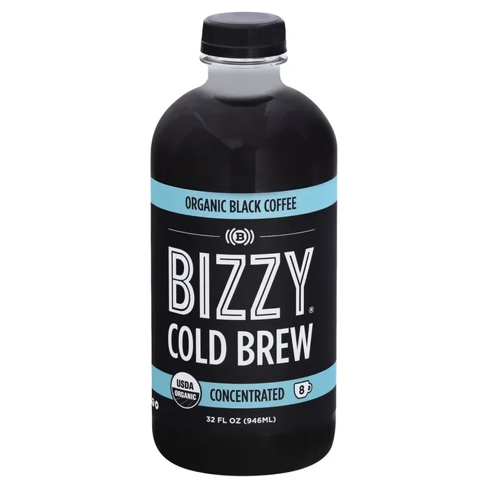 Bizzy Organic Cold Brew Concentrated Black Coffee 32 oz
