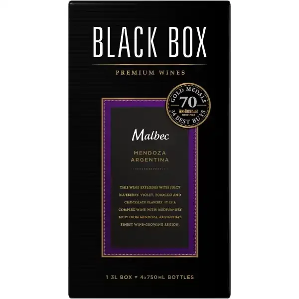 Black Box Malbec Red Wine 3L Box Wine